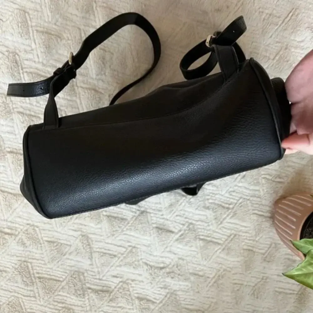Kate Spade Black Pebbled Leather Backpack